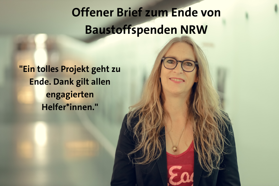 Offener Brief zum Ende des Projekts Baustoffspende NRW