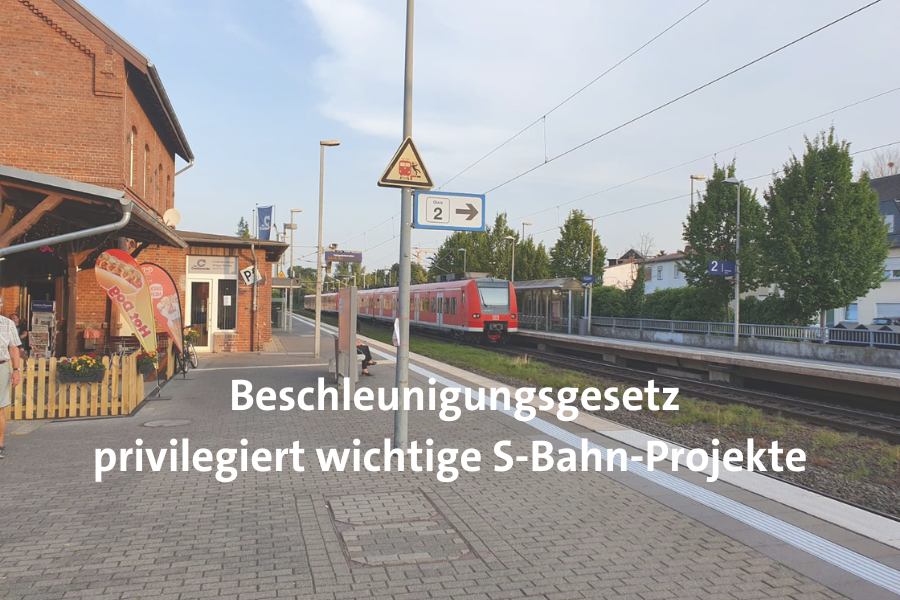 „Jetzt Tempo machen: Überragendes öffentliches Interesse der S-Bahn-Projekte gesetzlich fixiert.“